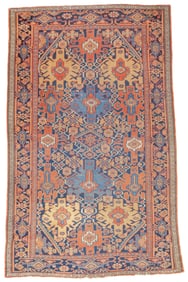 Antique Persian Malayer Rug 4'2" x 6'8" (1.27 x 2.03 M)