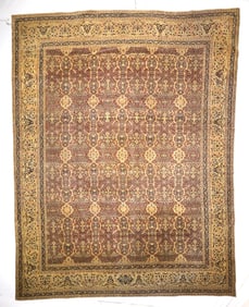 Antique Persian Haji Jalili Tabriz Rug 10'6" x 13'7" (3.20 x 4.14 M)