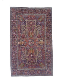 Antique Persian Kashan Rug 4'4" x 7?2" (1.32 x 2.18 M)