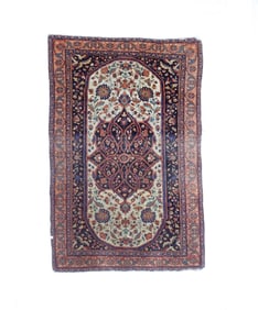 Antique Persian Farahan Sarouk Rug 4?2" x 6?6" (1.27 x 1.98 M)