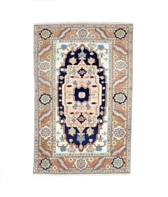 Vintage Persian Heriz Serapi Rug 4'10" x 7?6" (1.47 x 2.29 M)