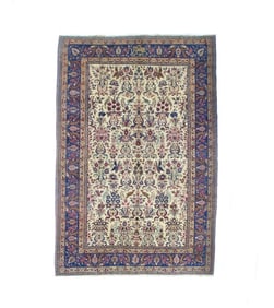 Antique Persian Tehran Rug 6?8" x 10? (2.03 x 3.05 M)