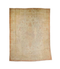 Antique Turkish Oushak Rug 13' x 16?10" (3.96 x 5.13 M)
