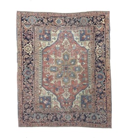 Antique Persian Serapi Rug 4?9" x 5?9" (1.45 x 1.75 M)