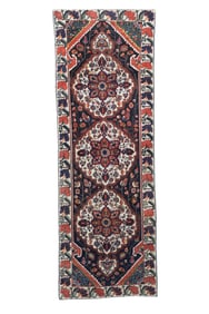 Antique Persian Bakhtiari Rug 3?4" x 9?11" (1.02 x 3.02 M)