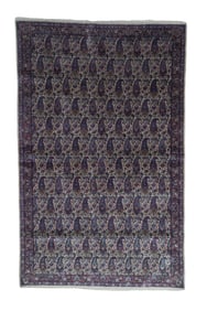 Antique Persian Silk Mohtasham Kashan Rug 4'2" x 6?9" (1.27 x 2.06 M)