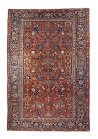 Antique Persian Heriz Rug 6'8" x 9'11" (2.03 x 3.02 M)
