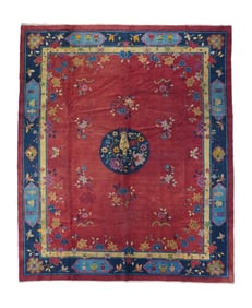 Antique Peking Chinese Rug 8'2" x 9'9" (2.49 x 2.97 M)