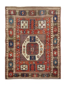 Antique Caucasian Kazak Rug 5'7" x 7'4" (1.70 x 2.24 M)
