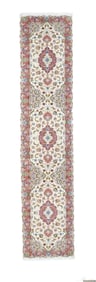 Extremely Persian Tabriz Rug 2'9" x 12'9" (0.84 x 3.89 M)