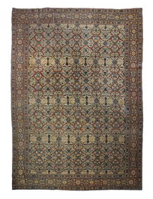 Antique Persian Hajijalili Tabriz Rug 9'1" x 12'10" (2.77 x 3.91 M) (1 of 5)