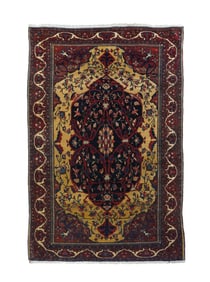 Antique Persian Farahan Sarouk Rug 4'3" x 6'8" (1.30 x 2.03 M)