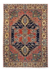 Persian Heriz Carpet Rug 6'8" x 9'4" (2.03 x 2.84 M)