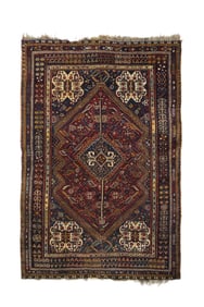 Vintage Persian Qashqai Rug 5' x 8'2" (1.52 x 2.49 M)