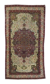 Antique Persian Lavar Kerman Rug 3'8" x 6'9" (1.12 x 2.06 M)
