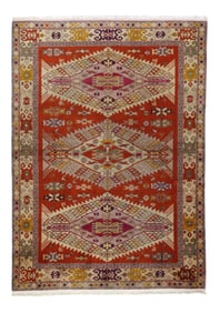Vintage Turkish Rug 4'10" x 6'8" (1.47 x 2.03 M)