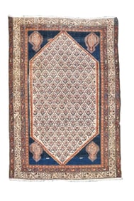Antique Persian Malayer Rug 4'3" x 6' (1.89 x 1.30 M)