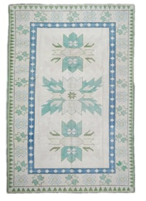 Turkish Oushak Rug 5'9" x 8'4" (1.75 x 2.54 M)