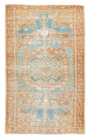 Antique Persian Malayer Rug 4'1" x 6'5" (1.24 x 1.96 M)