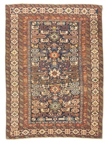 Antique Cacasian Perpedil Rug 3'7" x 4'10" (1.09 x 1.47 M)