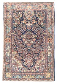 Antique Persian Sarouk Rug 4'6" x 6'6" (1.37 x 1.98 M)