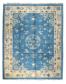 Antique Chinese Peking Rug 9'3" x 11'8" (2.82 x 3.56 M)