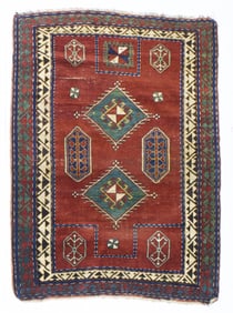 Antique Kazak Rug 4'6" x 6?2" (1.37 x 1.88 M)