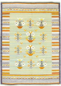 Vintage Swedish Kilim Rug 5?7" x 7?8" (1.70 x 2.34 M)