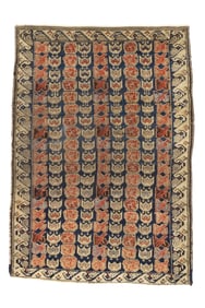 Antique Shirvan Rug 4' x 5?6" (1.22 x 1.68 M)