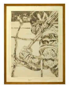 Robert Bob Stanley Pete Rose in practice batting lefty