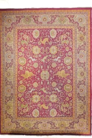Antique Agra Rug 12' x 16'6" (3.66 x 5.03 M)