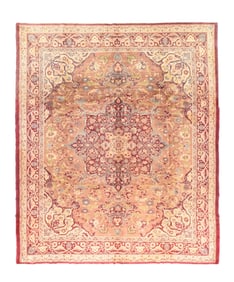 Vintage India Agra Rug 9'11'' x 11'8'' (3.02 x 3.56 M)