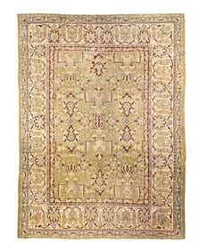 Antique Indian Agra Rug 8'4'' x 11'9'' (2.54 x 3.58 M)