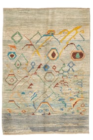 Art Deco Rug 4'1" x 5'9" (1.24 x 1.75 M)