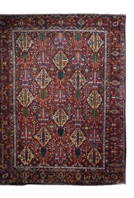 Vintage Persian Bakhtiari Rug 12'2" x 16'7" (3.71 x 5.05 M)