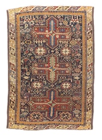 Antique Caucasian Karakashli Rug 3'4" x 4'10" (1.02 x 1.47 M)