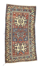 Antique Caucasian Lezgi Rug 3'1" x 5'7" (0.94 x 1.70 M)