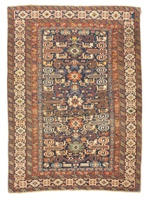Antique Cacasian Perpedil Rug 3'7" x 4'10" (1.09 x 1.47 M)