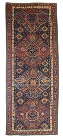 Antique Caucasian Zehour Rug 5'4" x 13'8" (1.63 x 4.17 M)