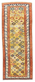 Extremely Fine and Rare Antique Caucasian Zehour Rug 3'3" x 8'4" (0.99 x 2.54 M)