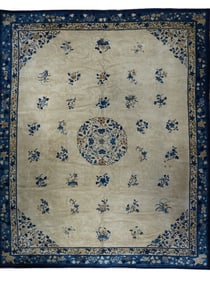 Antique Chinese Peking Rug 12' x 14'7" (3.66 x 4.45 M)