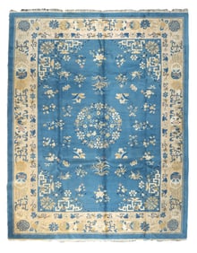 Antique Chinese Peking Rug 9'3" x 11'8" (2.82 x 3.56 M)