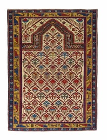 Antique Caucasian Daghestan Rug 3'11'' x 5'4'' (1.19 x 1.63 M)