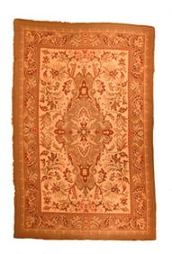 Antique European Needle Point Rug 4'9'' x 7'6'' (1.45 x 2.29 M)