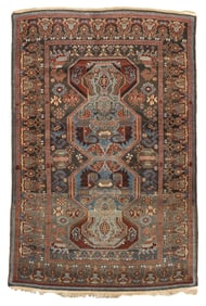 Antique Caucasian Karabaugh Rug 3'9" x 5'9" (1.14 x 1.75 M)
