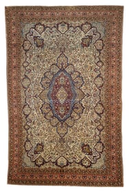 Antique Persian Mohtasham Kashan Rug 9'9" x 15'4" (2.97 x 4.67 M)