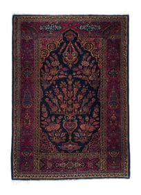 Antique Persian Manchester Kashan Rug 3'6 x 4'10" (1.07 x 1.47 M)