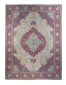 Antique Persian Kerman Rug 9'1" x 12' (2.77 x 3.66 M)