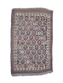 Antique Persian Tribal Khamseh Rug 5'2" x 8'2" (1.57 x 2.49 M)