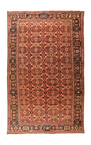 Antique Persian Mahal Rug 10'6'' x 17'8'' (3.20 x 5.38 M)